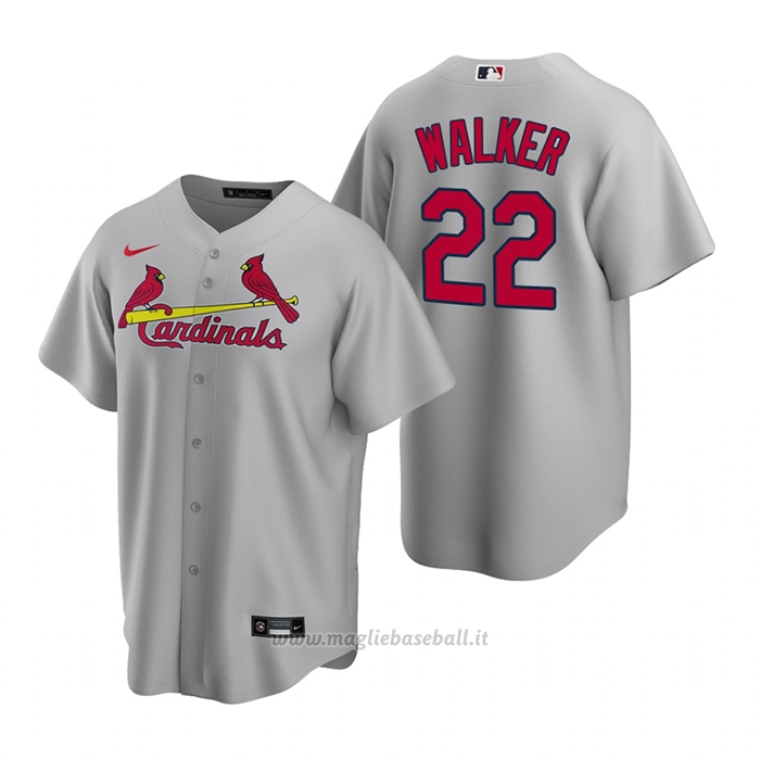 Maglia Baseball Uomo St. Louis Cardinals Jordan Walker Replica 2020 Grigio